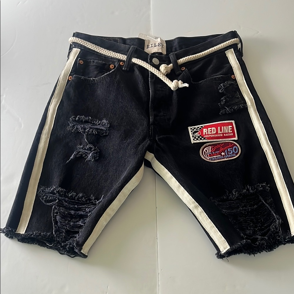 Free People Moto denim shorts NWT Riley x Free People